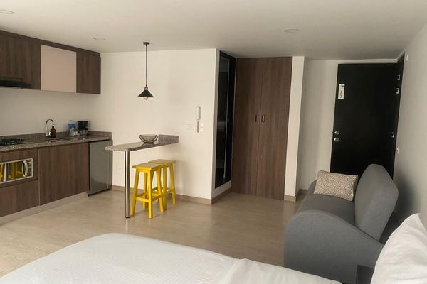 Aparta estudio 302- Panorámica Baja para 4 personas