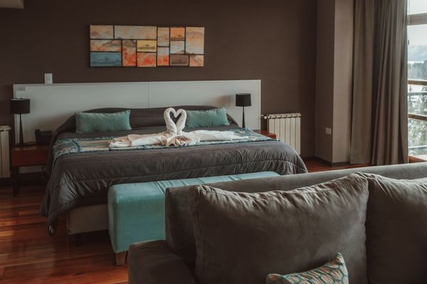 Suite Deluxe con Vistas al Lago y Balcón