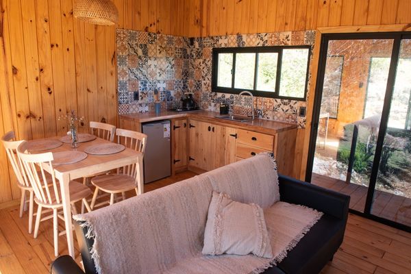 interior cabaña aurora