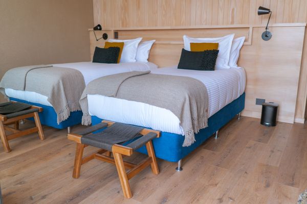 Lodge con vista a la montaña