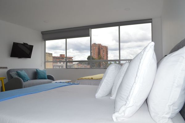 Apartaestudio Superior 601-Excelente vista para 6 personas