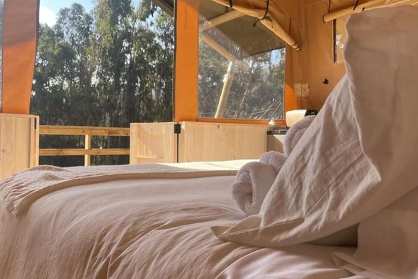 Glamping boutique cama grande