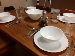 LaNubiaCabanas - Vajilla completa