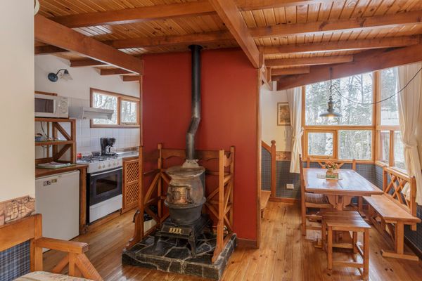 Cocina-Comedor de cabaña 1 dormitorio duplex