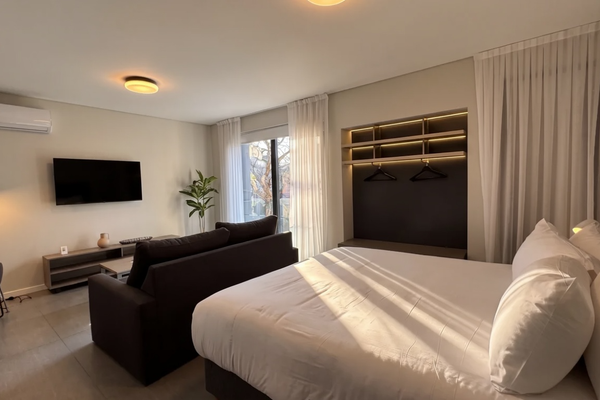 Monoambiente con sofá cama