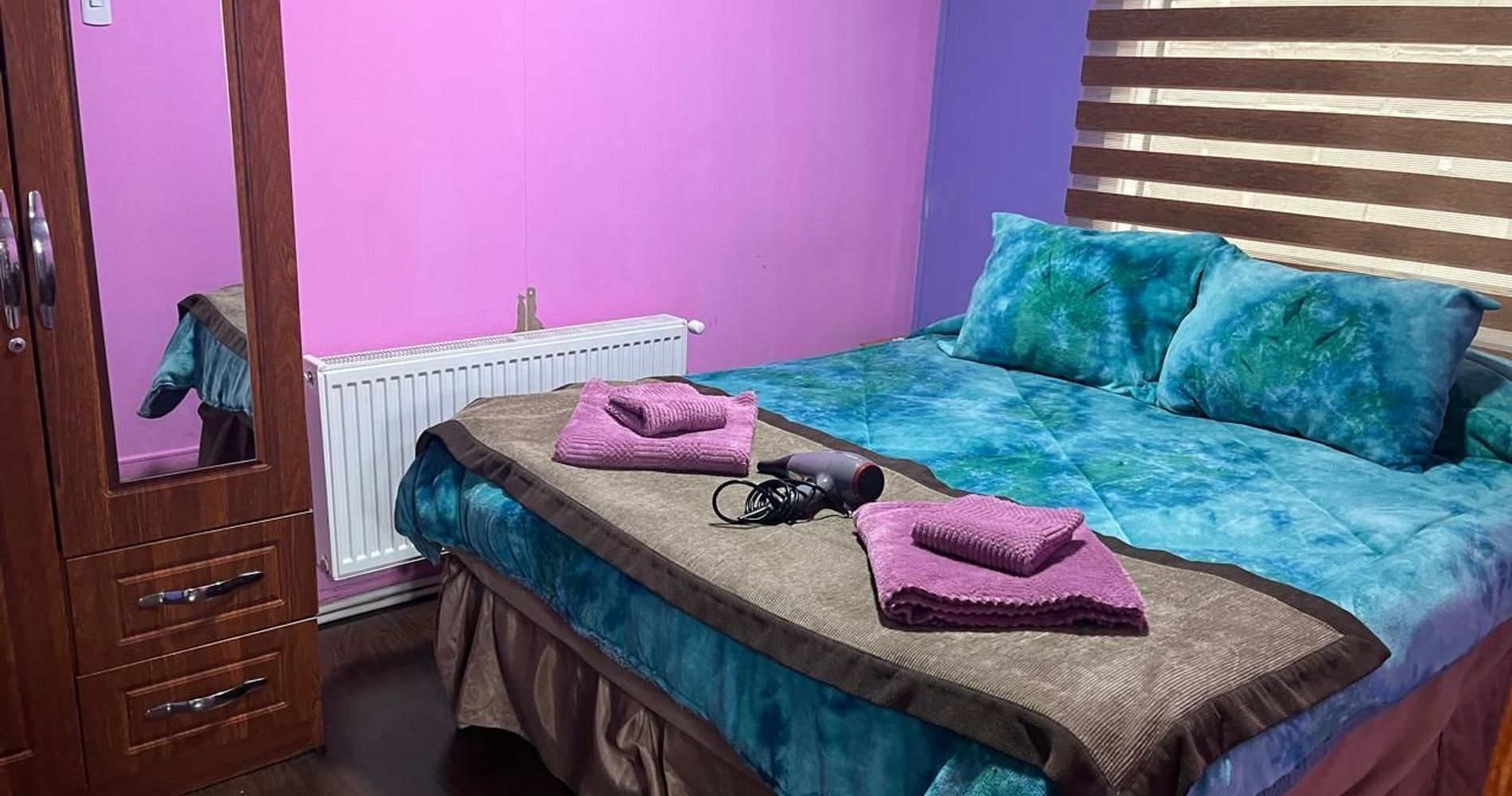 Cama Matrimonial con Calefacción Central