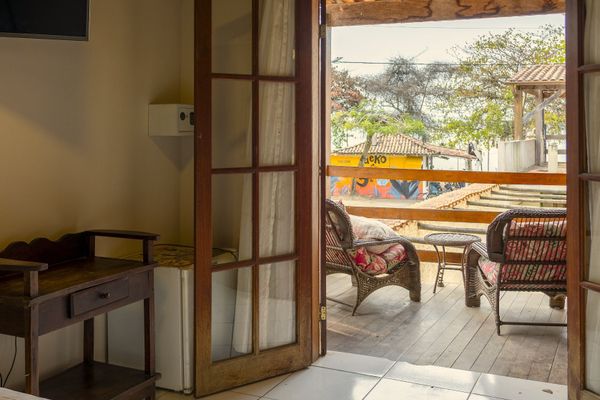 Quarto de Casal Delux, com vista para a praia