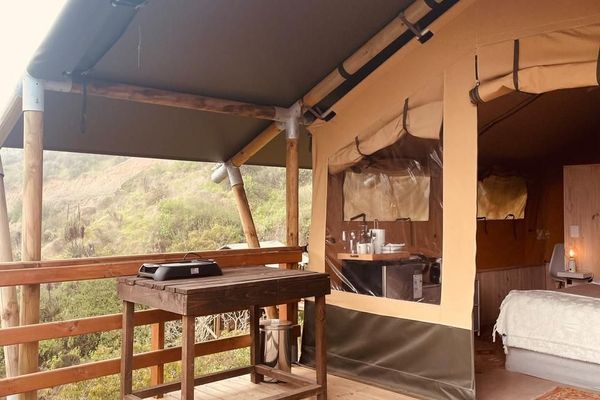 Glamping boutique cama grande
