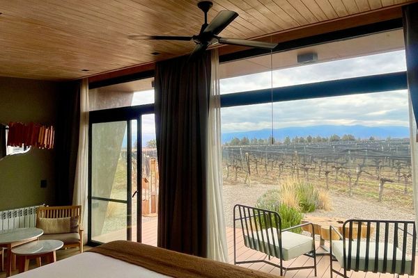 Lodge con vista a la montaña