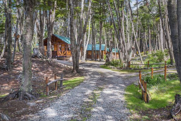 Exterior verano de cabaña 1 dormitorio std