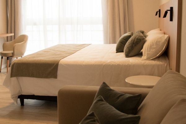 Monoambiente con cama doble