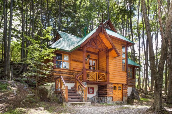 Exterior verano cabaña 2 dormitorios superior