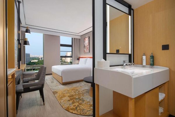 Habitación con cama extragrande