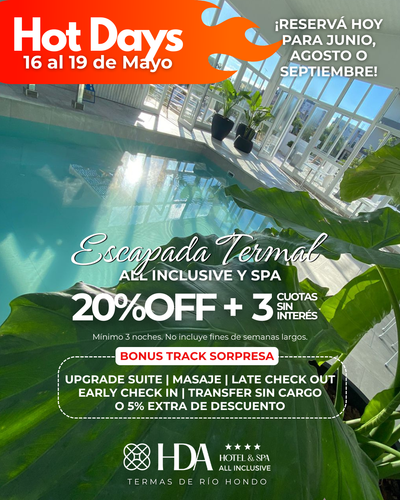 ¡HOT DAYS!  Del 16 al 19 de mayo