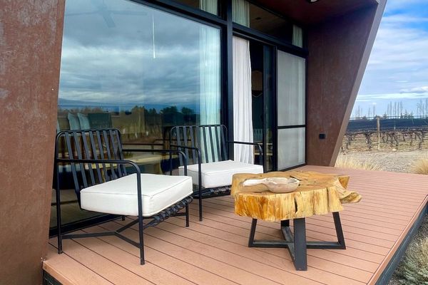 Lodge con vista a la montaña