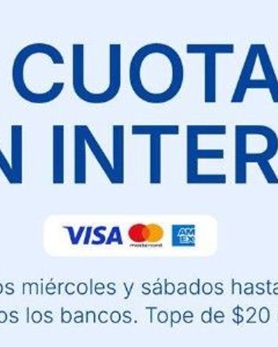 3 CUOTAS SIN INTERÉS