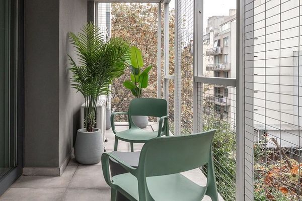 Monoambiente con sofá cama