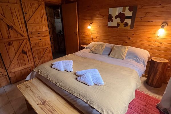 Cabaña para cinco personas con dos baños 