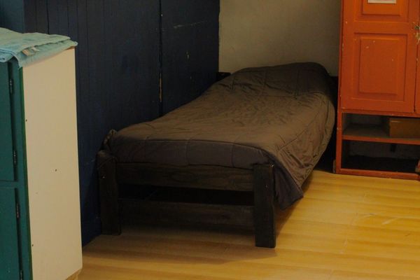 Cama en Habitación Séptuple mixta con baño compartido