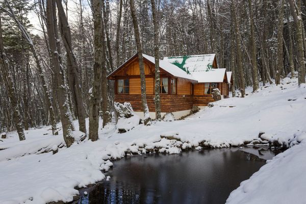 Exterior invierno de cabaña 1 dormitorio superior