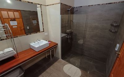 PosadaCavieres - 
                                    Baño privado                                