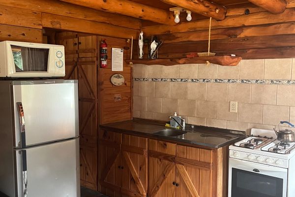 Cabaña para cinco personas con dos baños 