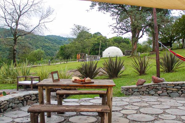 DOMO WAYRA CON TINA DE AGUA CALIENTE