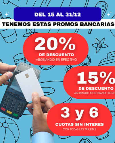 ¡CUOTAS SIN INTERES + 20% OFF EN TU ESTADIA!