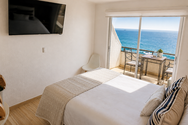 Habitación Superior, Jacuzzi, Balcón Vista Panorámica al Mar