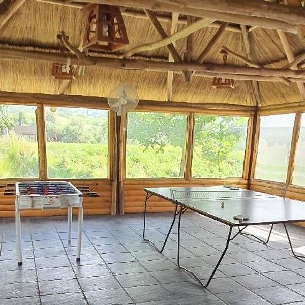 Metegol, ping pong, sapo, y cama saltarina para los más chicos