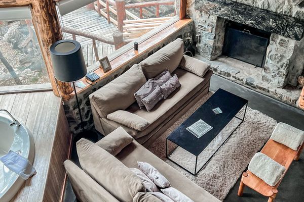 Cabaña de lujo con jacuzzi con cocina