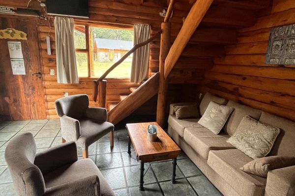 Cabaña para cinco personas con dos baños 