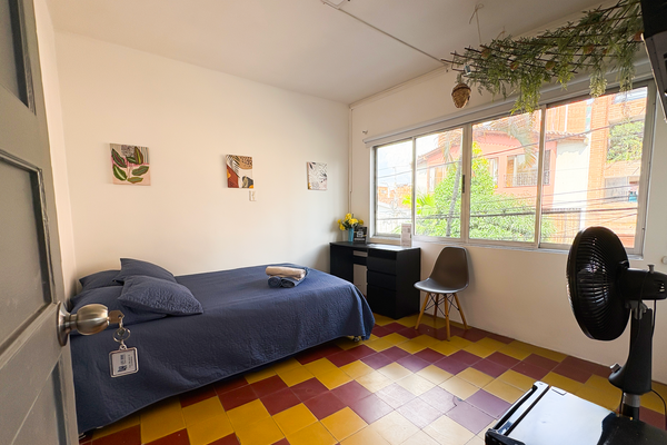 Habitación Doble, con baño compartido