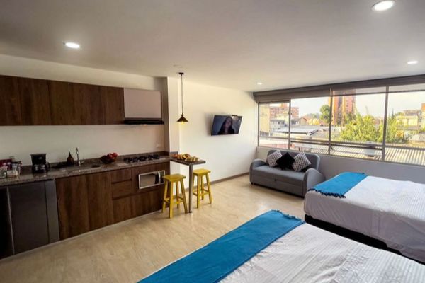 Aparta estudio Superior 401-Excelente vista para 6 personas