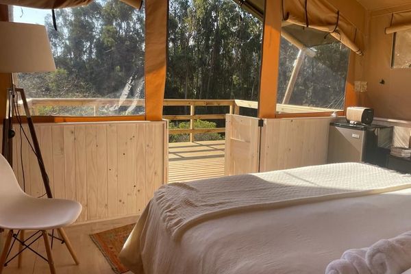 Glamping boutique cama grande