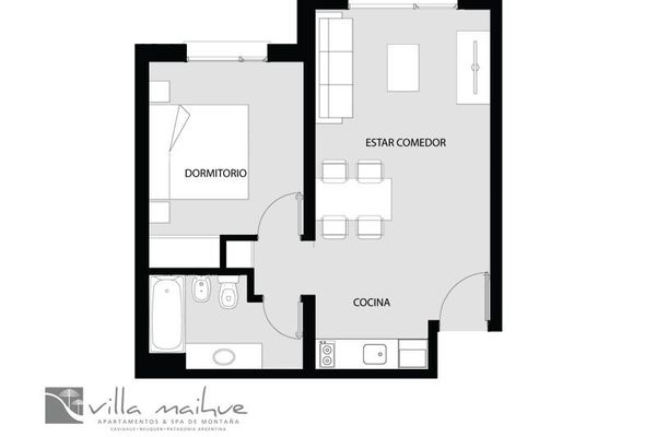 Apartamento 1 dormitorio