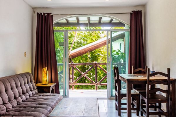 Sala de estar de Estudio Familar, Playa del Carmen, México