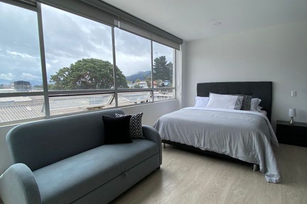 Aparta estudio 402-Panorámica Interna para 4 personas