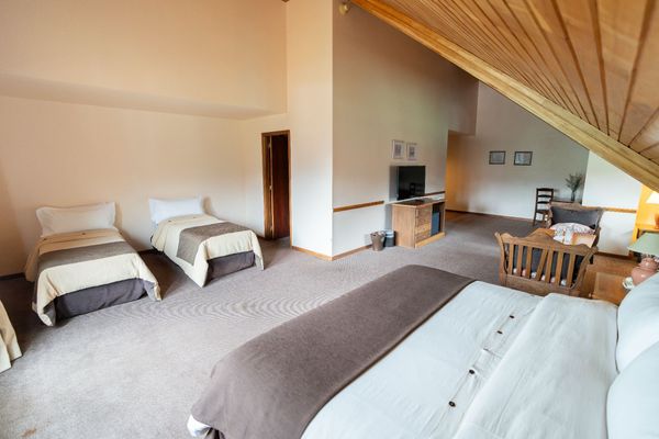 Loft 1 cama King y 1 cama Single con vista al Glaciar