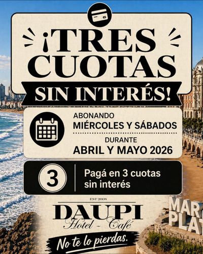 DISFRUTA CASA DAUPI AHORA EN 3 CUOTAS SIN INTERES!