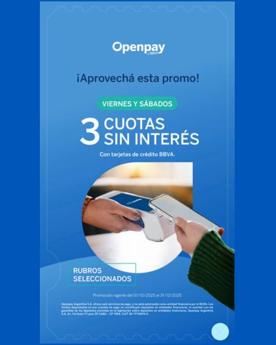 3 CUOTAS SIN INTERES! 