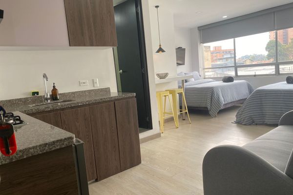 Apartaestudio 602 Familiar-Excelente Vista para 6 personas