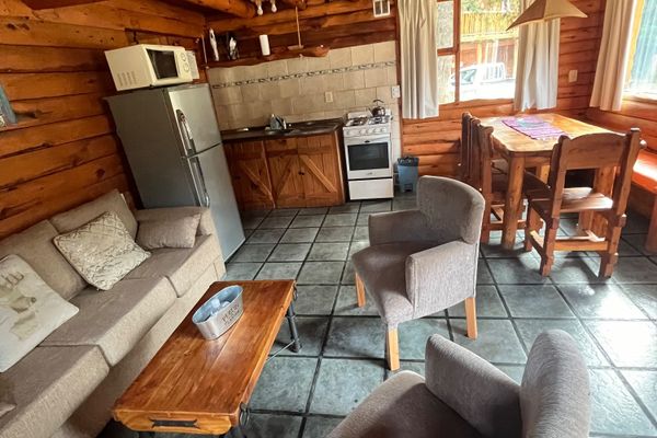 Cabaña para cinco personas con dos baños 