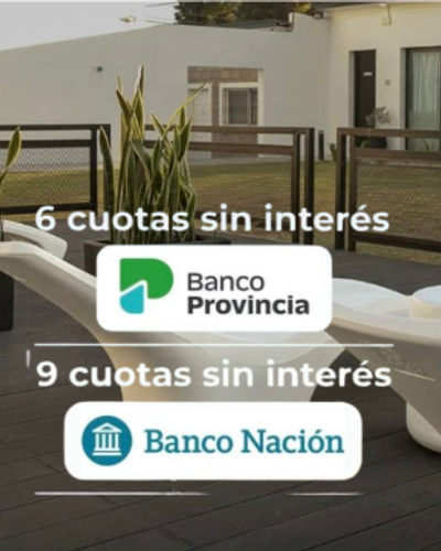 ¡CUOTAS SIN INTERES + 20% OFF EN TU ESTADIA!