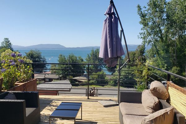 Habitación Cuádruple Terraza Vista al Lago