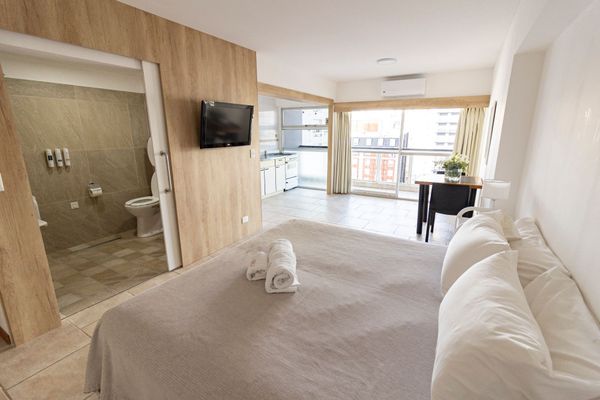 Departamento de 1 ambiente adaptado para personas con movilidad reducida