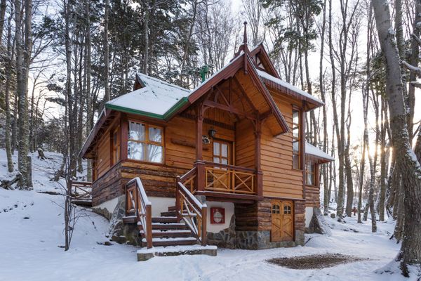 Exterior invierno cabaña 2 dormitorios superior