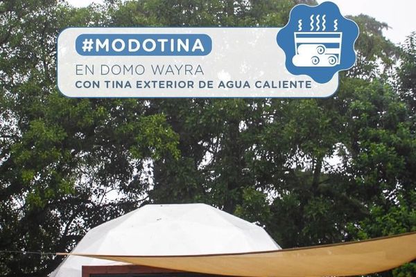 DOMO WAYRA CON TINA DE AGUA CALIENTE