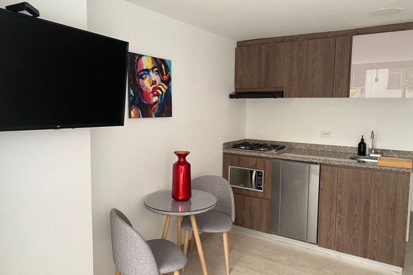 Aparta estudio 101- Panorámica Baja para 2 personas