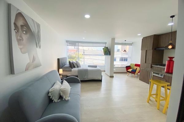 Aparta estudio 302- Panorámica Baja para 4 personas